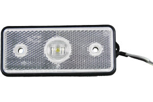 LED-markeringsljus 12-24V vit med kabel 2x0,75mm