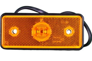 LED side marker light 12-24V orange with cable 2x0,75mm