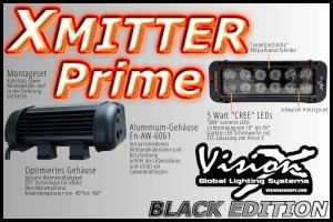 Vision-X XMitter Black Edition auxiliary headlights 8Zoll 201mm (60W) 12V