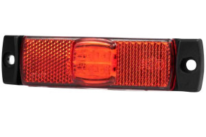 LED Begrenzungsleuchte rot Flach Kabel