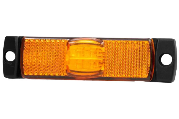 LED marker, clearance and side marker lights orange flat Quick coupling QS150