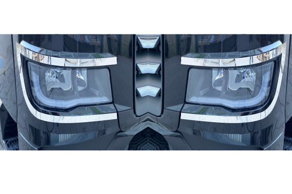 Accessori In Acciaio Inox AISI 304 Per Camion MAN TGX Euro 6 - Profili Prese D'Aria (2 Pezzi)