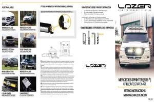 L&auml;mplig f&ouml;r Mercedes*: Sprinter (2018 ...) (FWD-4WD) Lazer Lamps Kylargrillsats Trippel R750 Standard