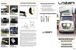 Passend für Mercedes*: Sprinter (2018 ...) (FWD-4WD) Lazer Lamps Kühlergrill Kit Triple R750 Standard