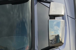 Suitable for Scania*: R/S (2016-...) Stainless steel mirror cover