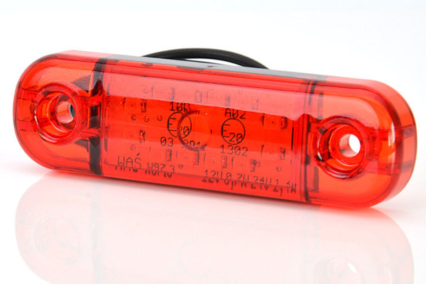 10 luci di ingombro rosse, posteriori, a 12 LED, 24 V, per furgone, caravan, telaio, autobus e camion con cassone ribaltabile