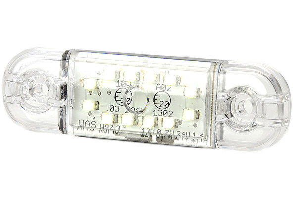 12 Feux De Gabarit Latéral 10 LED Blanc - 12/24V Pour Camper/fourgon - Neuf