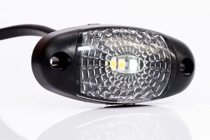 LED-markeringslicht wit Kabel