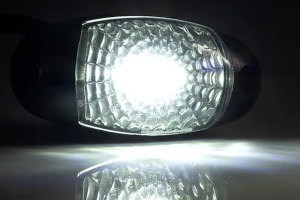 LED-markeringslicht wit Kabel