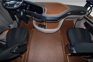 Suitable for DAF*: XG/XG+ (2021-...) Oldschool floor mats | Folding passenger seat