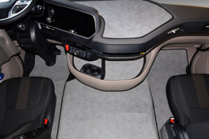 Suitable for DAF*: XG/XG+ (2021-...) Oldschool floor mats | Folding passenger seat