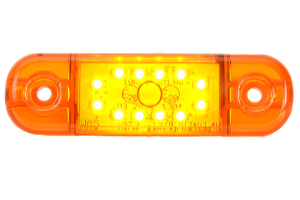 10 x Luci Ingombro 12V 4 LED Ambra Arancio Laterali Rimorchio