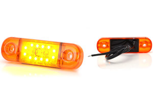 LED-sidomarkeringslampa orange 12-24V lastbil trailer...