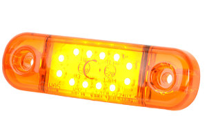 Luce laterale a LED arancione 12-24V camion rimorchio camper Alloggiamento robusto