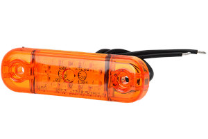 LED Seitenmarkierungsleuchte Orange 12-24V Lkw Anh&auml;nger Wohnmobil Robuste Geh&auml;use