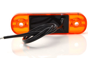LED-sidomarkeringslampa orange 12-24V lastbil trailer husbil Robust h&ouml;lje