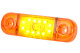 LED Seitenmarkierungsleuchte Orange 12-24V Lkw Anhänger Wohnmobil Robuste Gehäuse