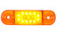 LED-sidomarkeringslampa orange 12-24V lastbil trailer husbil Robust hölje