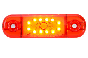 Luce di ingombro a LED rossa Varianti di colore rosso camion rimorchio camper 12-24V