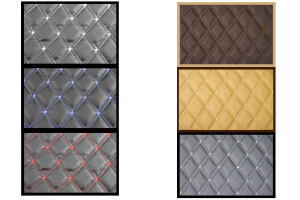 Suitable for DAF*: XG / XG+ (2021-...) Floor mat set + seat base cover DiamondStyle | passenger seat foldable