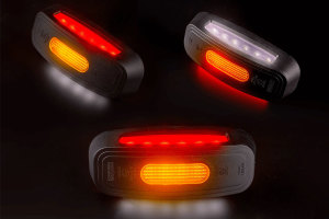 LED clearance light with approval for vertical...