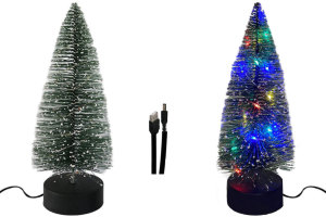 Albero di Natale luminoso USB per camion, albero di Natale per labitacolo