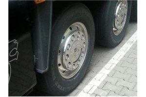 Truck hjulbultskydd ring-rostfritt stål 22,5 tums...