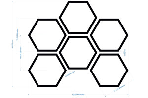 Truck Sticker Decal Honeycomb Pattern Design