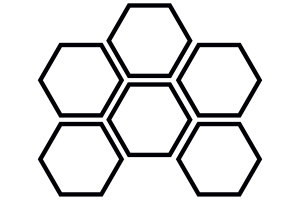 Truck Sticker Decal Honeycomb Pattern Design