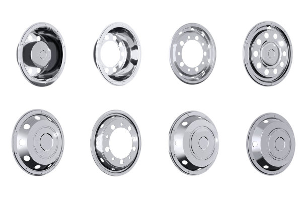 Copricerchi in acciaio inox per cerchioni lucidi e brillanti per camion