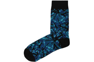 Socken D&auml;nisch Pl&uuml;sch Style 44-46 Blau