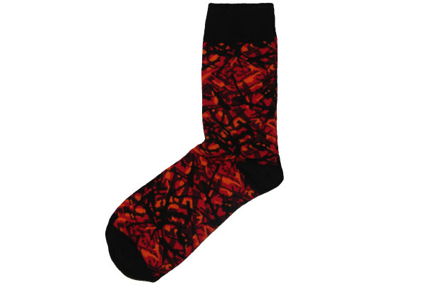 Socken Dänisch Plüsch Style 47-49 Rot