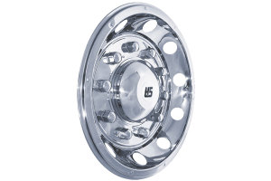 Stainless steel wheel covers with wheel nut caps 22.5 inch steel rim Rear axle