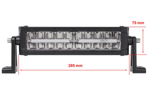 LED-hj&auml;lpstr&aring;lkastare Lightbar 10V-30V med parkeringsljus 30cm LED Lightbar 12 tum 60Watt