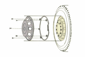Rivestimento del cerchio dellassale posteriore Dimensione del cerchio 22,5 pollici
