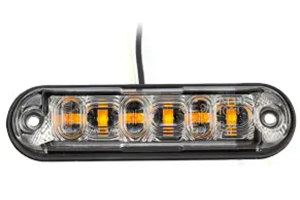 LED-varningsljus blinkande fyr f&ouml;r r&ouml;r Multivolt: 12V-24V