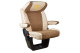 Suitable for DAF*: XF / XG / XG + (2021-...) - Imitation leather oldschool - seat covers beige I brown codriver seat foldable
