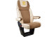 Suitable for DAF*: XF / XG / XG + (2021-...) - Imitation leather oldschool - seat covers beige I brown codriver seat foldable