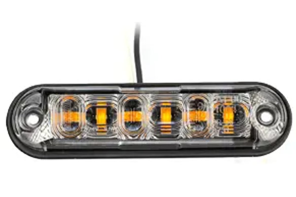 LED warning light flashing beacon for bars Multivolt: 12V-24V Single flash without synchronization