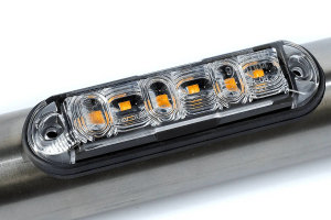 LED-varningsljus f&ouml;r r&ouml;rledningar Multivolt: 12V-24V Enkel blinkning utan synkronisering