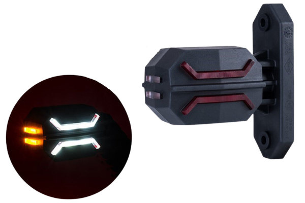 LED-dispensljus "Dragon" kort version för lastbilar, släpvagnar, husvagnar, traktorer