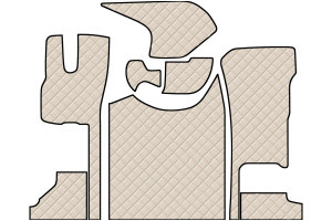 Suitable for DAF*: XG/XG+ (2021-...) Floor mat set folding front passenger seat Standard Line