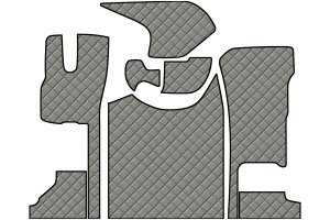 Passend f&uuml;r DAF*: XG/XG+ (2021-...) Fu&szlig;mattenset klappbarer Beifahrersitz Standard Line