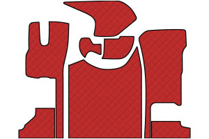 Suitable for DAF*: XG/XG+ (2021-...) Floor mat set folding front passenger seat Standard Line