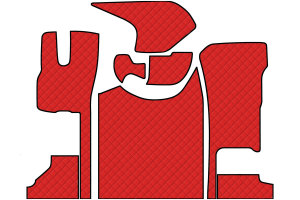 Suitable for DAF*: XG/XG+ (2021-...) Floor mat set folding front passenger seat Holland Line