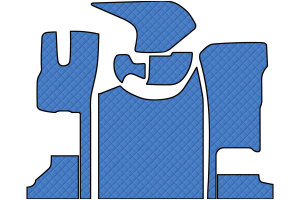 Suitable for DAF*: XG/XG+ (2021-...) Floor mat set folding front passenger seat Holland Line