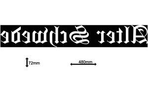 Truck Decal Old Swede 48cm x 7,2cm
