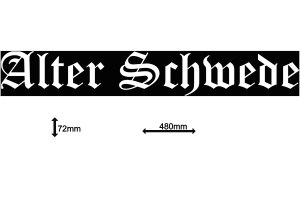 Truck Sticker Decal Alter Schwede 48cm x 7,2cm