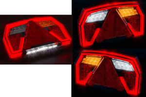 Multifunctioneel LED-achterlicht Multivolt: 12V-24V