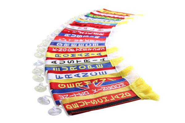 TRUCK DUCK® Trucker Mini Saksen Anhalt Duitsland Trucker Mini Sjaal Wimpel Vlag Banner Zuignap Spiegel Decoratie